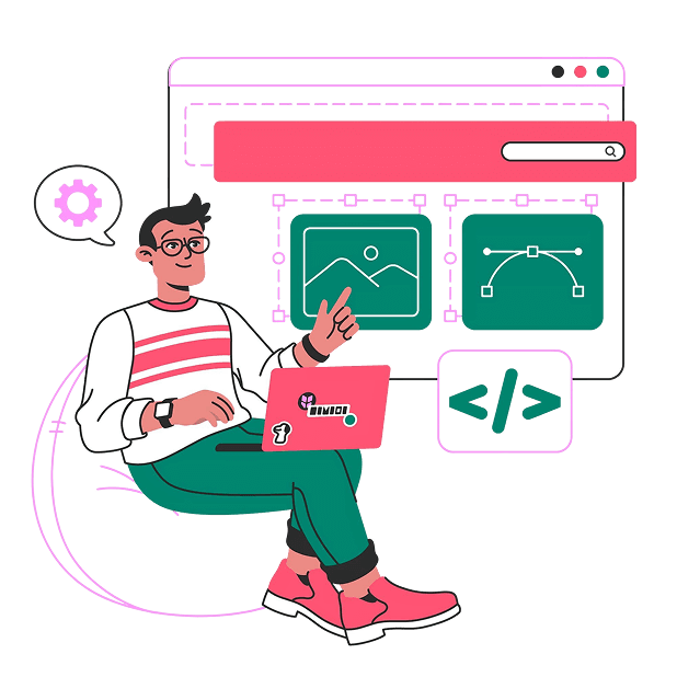 Custom Software Development Illustration