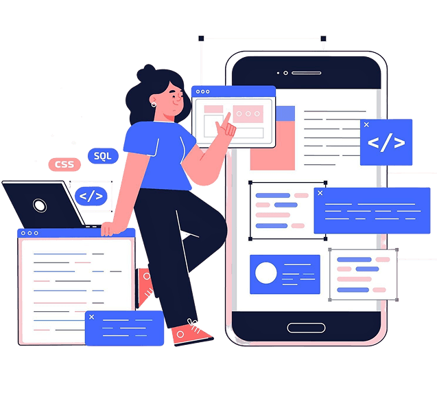 Mobile App Development Illustration